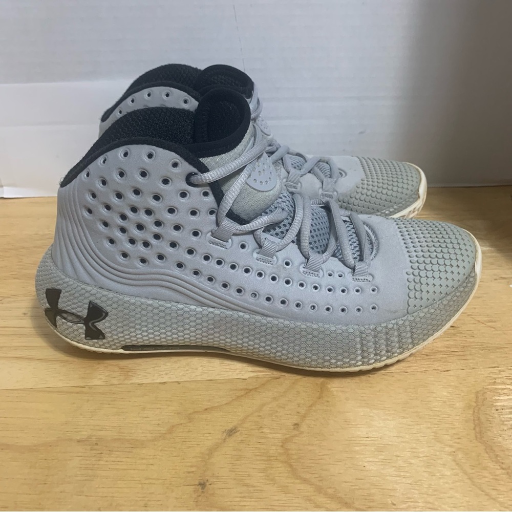 Under Armour Mens HOVR Havoc 2 3022050-101 Gray Basketball Shoes Size 6